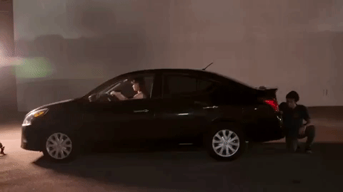 car shake, fake car movement, care scene, night scene