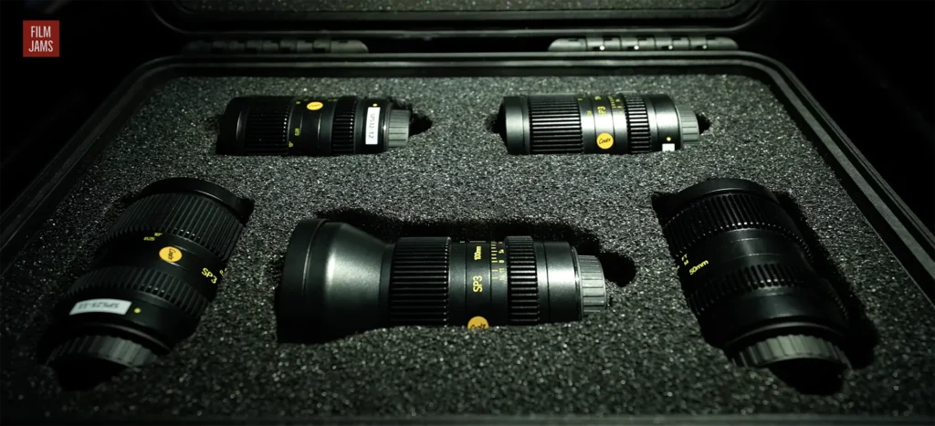 Cooke SP3 Lenses in their Case